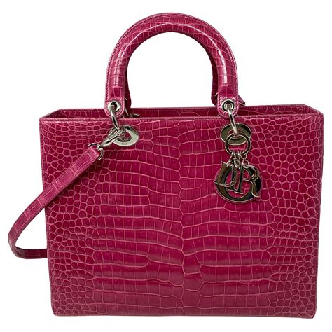 latest lady dior bag|lady dior crocodile bag.